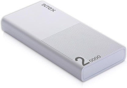 INTEX 20000 MAH POWER BANK (10 W, FAST CHARGING)  (WHITE, LITHIUM POLYMER)