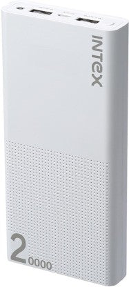 INTEX 20000 MAH POWER BANK (10 W, FAST CHARGING)  (WHITE, LITHIUM POLYMER)