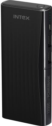 INTEX 13000 MAH POWER BANK (10 W, FAST CHARGING)  (BLACK, LITHIUM-ION)