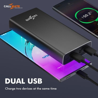 CALLMATE 20000 MAH POWER BANK (18 W, FAST CHARGING)  (BLACK, LITHIUM POLYMER)
