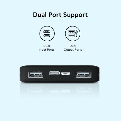 REDMI 10000 MAH POWER BANK (10 W, FAST CHARGING)  (BLACK, LITHIUM POLYMER)