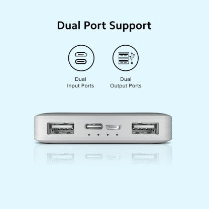 REDMI 10000 MAH POWER BANK (10 W, FAST CHARGING)  (WHITE, LITHIUM POLYMER)