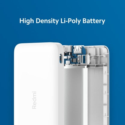 REDMI 10000 MAH POWER BANK (10 W, FAST CHARGING)  (WHITE, LITHIUM POLYMER)
