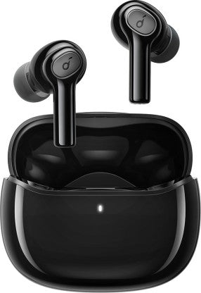 SOUNDCORE BY ANKER R100 FAST CHARGING TWS WITH 25 HOURS PLAYTIME BLUETOOTH HEADSET  (BLACK, TRUE WIRELESS)