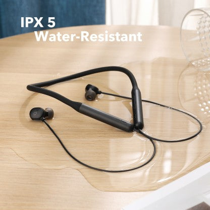 SOUNDCORE BY ANKER R500 FAST CHARGING NECKBAND WITH 20 HOURS PLAYTIME BLUETOOTH HEADSET  (BLACK, IN THE EAR)