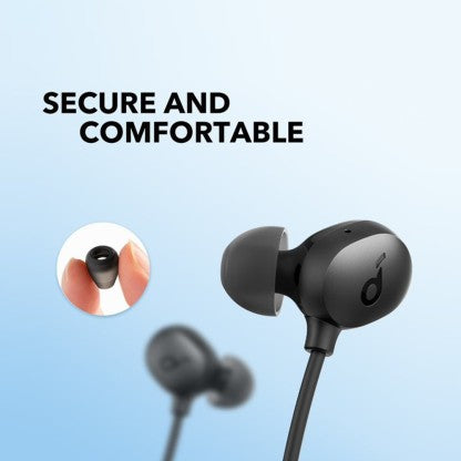SOUNDCORE BY ANKER R500 FAST CHARGING NECKBAND WITH 20 HOURS PLAYTIME BLUETOOTH HEADSET  (BLACK, IN THE EAR)