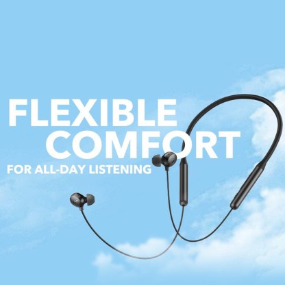 SOUNDCORE BY ANKER R500 FAST CHARGING NECKBAND WITH 20 HOURS PLAYTIME BLUETOOTH HEADSET  (BLACK, IN THE EAR)