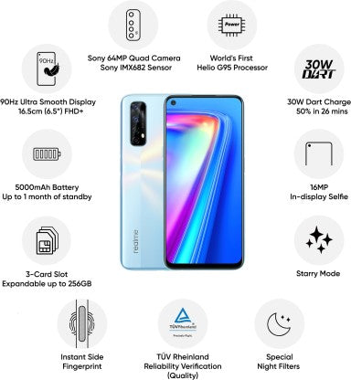 realme 7 (Mist White, 64 GB)  (6 GB RAM)