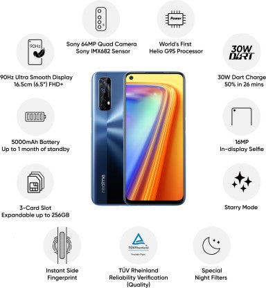 realme 7 (Mist Blue, 64 GB)  (6 GB RAM)