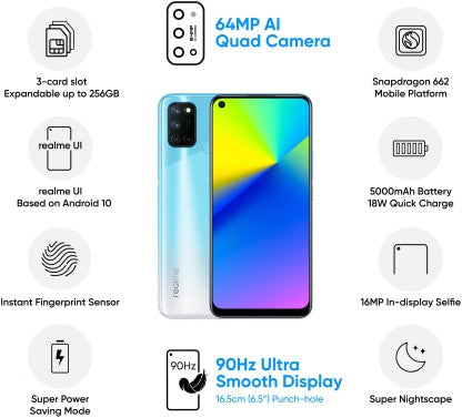 realme 7i (Fusion Blue, 64 GB)  (4 GB RAM)