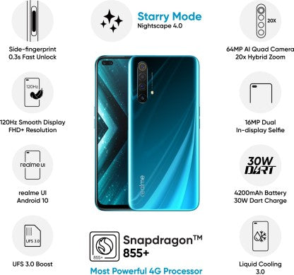 realme X3 (Glacier Blue, 128 GB)  (8 GB RAM)