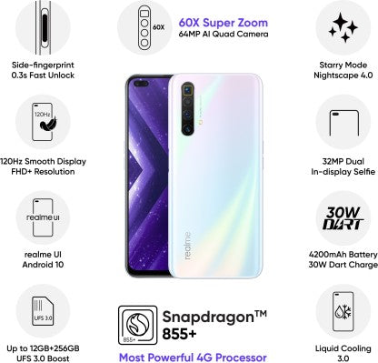 realme X3 SuperZoom (Arctic White, 128 GB)  (8 GB RAM)