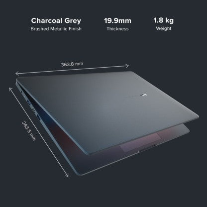 REDMIBOOK PRO CORE I5 11TH GEN - (8 GB/512 GB SSD/WINDOWS 11 HOME) THIN AND LIGHT LAPTOP  (15.6 INCH, CHARCOAL GRAY, 1.8 KG, WITH MS OFFICE)