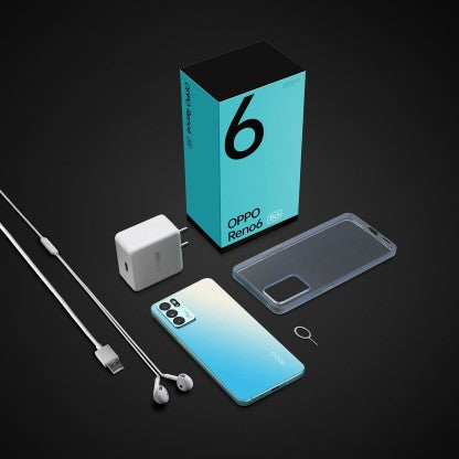OPPO RENO6 5G (AURORA, 128 GB)  (8 GB RAM)[Like New]
