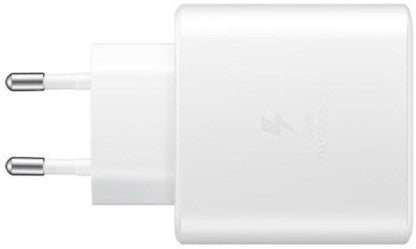 SAMSUNG 45 W QUICK CHARGE 3 A MULTIPORT MOBILE ORIGINAL EP-TA845XWNGIN 45 W CHARGER WITH DETACHABLE CABLE  (WHITE, CABLE INCLUDED)