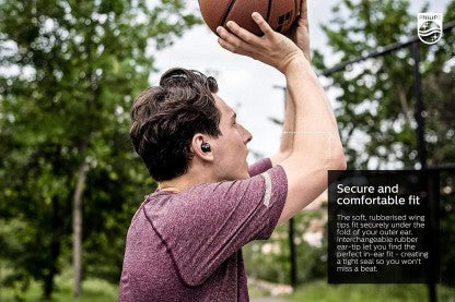 PHILIPS TWS SHB2515 TRUE WIRELESS EARBUDS WITH 110+ HR PLAYTIME, VOICE ASSISTANT BLUETOOTH HEADSET  (BLACK, TRUE WIRELESS)