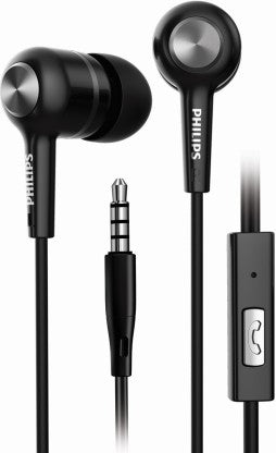 PHILIPS SHE1505BK/94 RICH BASS WIRED HEADSET  (BLACK, IN THE EAR)