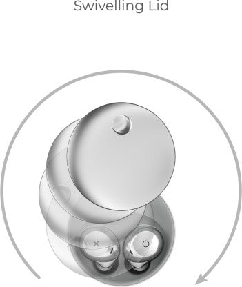 NOISE SHOTS XO TRULY WIRELESS BLUETOOTH HEADSET  (METALLIC WHITE, TRUE WIRELESS) [Like New]