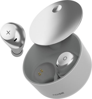 NOISE SHOTS XO TRULY WIRELESS BLUETOOTH HEADSET  (METALLIC WHITE, TRUE WIRELESS) [Like New]