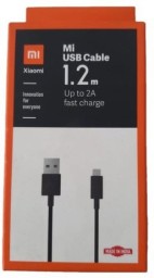 MI MICRO USB CABLE 2 A 1.2 M SJV4154IN/SJV4116IN  (COMPATIBLE WITH ANDROID AND OTHER MICRO USB SUPPORTED DEVICES, BLACK, ONE CABLE)