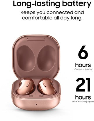 SAMSUNG GALAXY BUDS LIVE BLUETOOTH HEADSET  (MYSTIC BRONZE, TRUE WIRELESS)