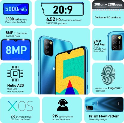 INFINIX SMART 5A (OCEAN WAVE, 32 GB)  (2 GB RAM)