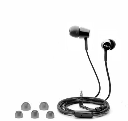 SONY EX155 WIRED HEADSET  (BLACK, IN THE EAR)