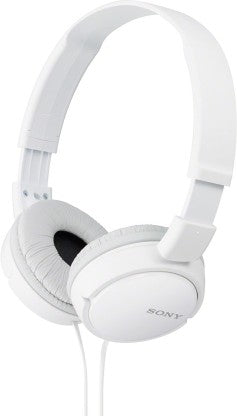 SONY ZX110A WIRED WITHOUT MIC HEADSET  (WHITE, ON THE EAR)