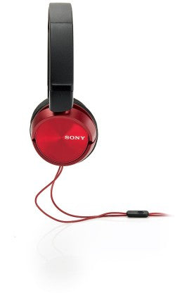 SONY 310AP WIRED HEADSET  (RED, ON THE EAR)
