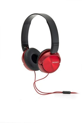SONY 310AP WIRED HEADSET  (RED, ON THE EAR)