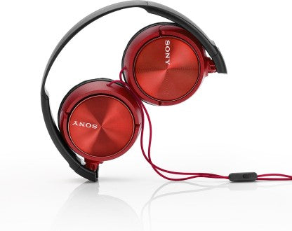 SONY 310AP WIRED HEADSET  (RED, ON THE EAR)