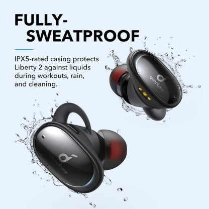 SOUNDCORE BY ANKER LIBERTY 2 TRUE WIRELESS BLUETOOTH HEADSET  (BLACK, TRUE WIRELESS)