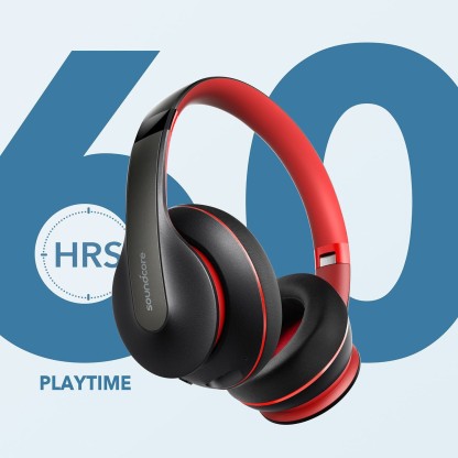 SOUNDCORE BY ANKER LIFE Q10 WITH FAST CHARGING BLUETOOTH HEADSET  (BLACK, ON THE EAR)