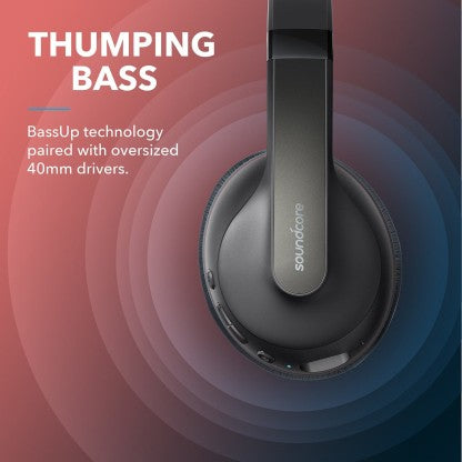 SOUNDCORE BY ANKER LIFE Q10 WITH FAST CHARGING BLUETOOTH HEADSET  (BLACK, ON THE EAR)