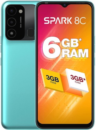 TECNO SPARK 8C (TURQUOISE CYAN, 64 GB)  (3 GB RAM)