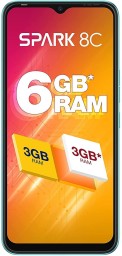 TECNO SPARK 8C (TURQUOISE CYAN, 64 GB)  (3 GB RAM)