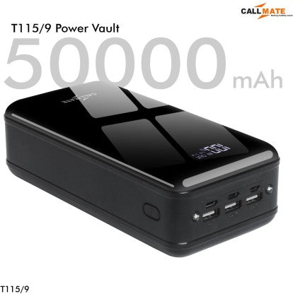 CALLMATE 50000 MAH POWER BANK (15 W, FAST CHARGING)  (BLACK, LITHIUM POLYMER)