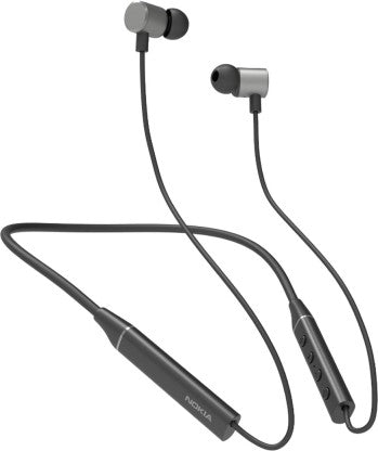 NOKIA T2000 RAPID CHARGE NECKBAND BLUETOOTH HEADSET  (MIDNIGHT BLACK, IN THE EAR)