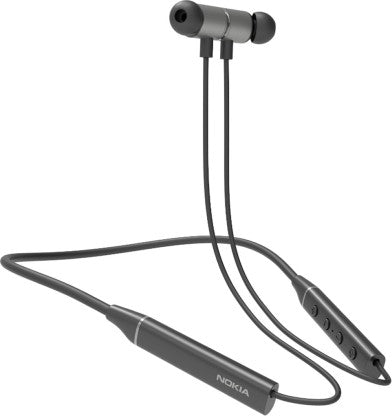 NOKIA T2000 RAPID CHARGE NECKBAND BLUETOOTH HEADSET  (MIDNIGHT BLACK, IN THE EAR)