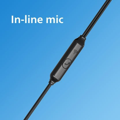 PHILIPS TAE1126BK/94 WIRED HEADSET  (BLACK, IN THE EAR)