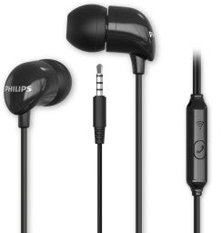 PHILIPS TAE1126BK/94 WIRED HEADSET  (BLACK, IN THE EAR)