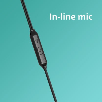 PHILIPS TAE1136BK/94 WIRED HEADSET  (BLACK, SILVER, IN THE EAR)