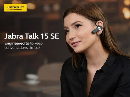 JABRA TALK 15 SE BLUETOOTH HEADSET  (BLACK, ON THE EAR)