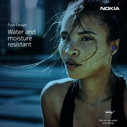 NOKIA T3010 BLUETOOTH HEADSET  (CRYSTAL BLUE, TRUE WIRELESS)