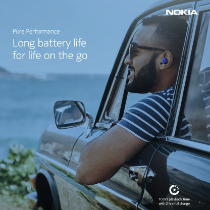 NOKIA T3010 BLUETOOTH HEADSET  (CRYSTAL BLUE, TRUE WIRELESS)