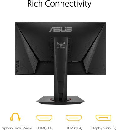 ASUS 24.5 INCH FULL HD LED BACKLIT IPS PANEL GAMING MONITOR (TUF VG259Q)  (NVIDIA G SYNC, RESPONSE TIME: 1 MS, 144 HZ REFRESH RATE)
