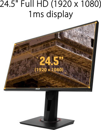 ASUS 24.5 INCH FULL HD LED BACKLIT IPS PANEL GAMING MONITOR (TUF VG259Q)  (NVIDIA G SYNC, RESPONSE TIME: 1 MS, 144 HZ REFRESH RATE)