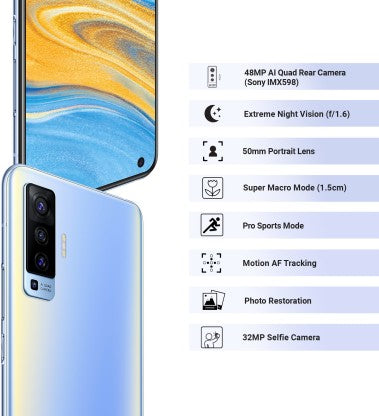 ViVO X50 (Frost Blue, 256 GB)  (8 GB RAM)