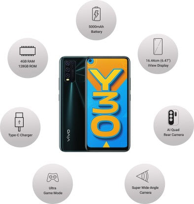 ViVO Y30 (Emerald Black, 128 GB)  (4 GB RAM)