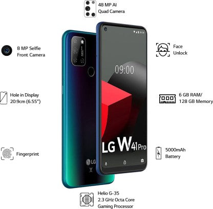 LG W41 Pro (Laser Blue, 128 GB)  (6 GB RAM)